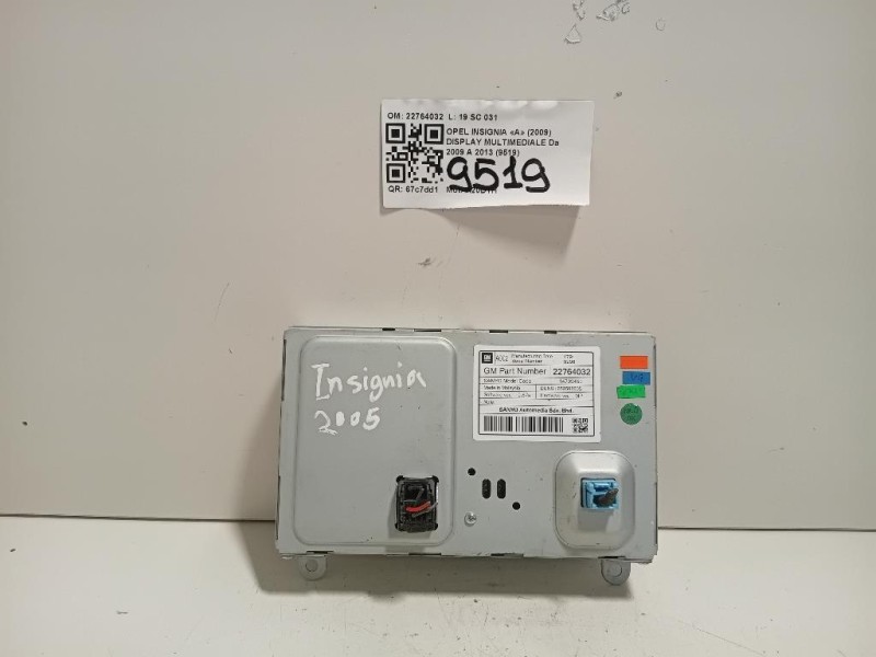 Display Multimediale 22764032 Opel Insignia A 2009