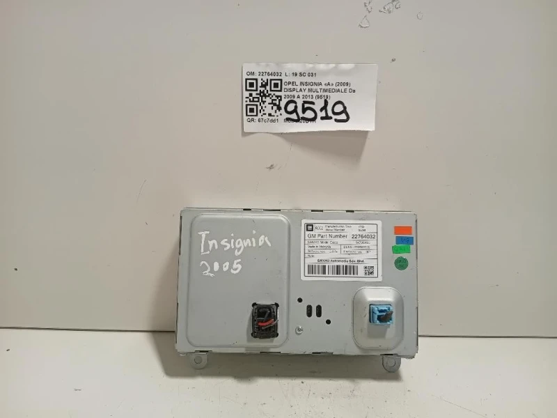 Display Multimediale 22764032 Opel Insignia A 2009