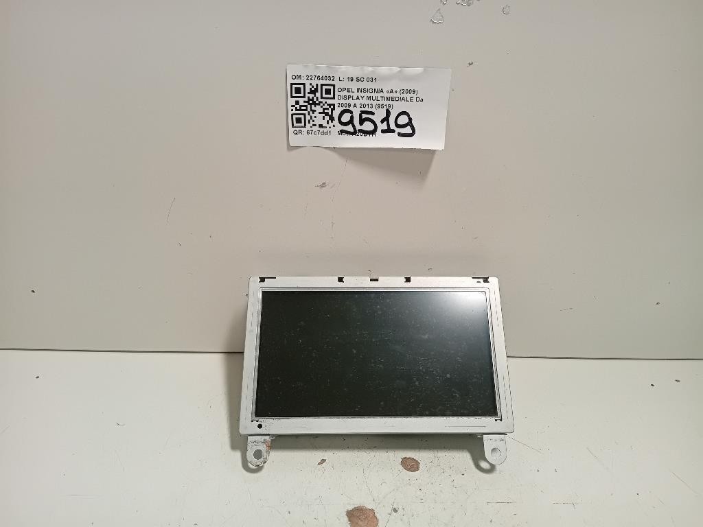 Display Multimediale 22764032 Opel Insignia A 2009