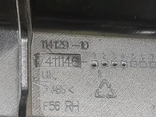 Supporto Spoiler Paraurti POST DX 7411146 Mini MINI Cooper F56 2014