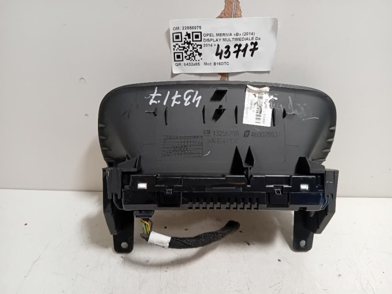 Display Multimediale 22858075 Opel Meriva B 2014