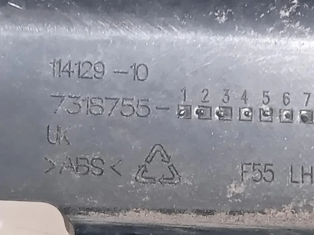 Supporto Spoiler Paraurti POST SX 7318755 Mini MINI Cooper F55 2014