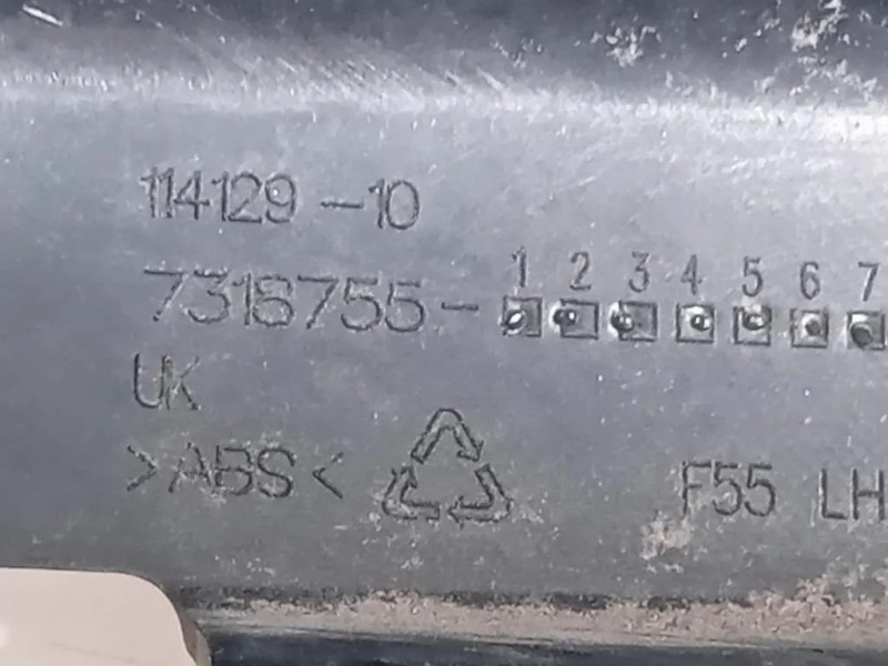 Supporto Spoiler Paraurti POST SX 7318755 Mini MINI Cooper F55 2014