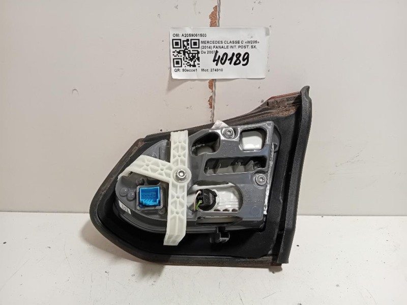 Fanale INT POST SX A2059061503 Mercedes Classe C W205 2014