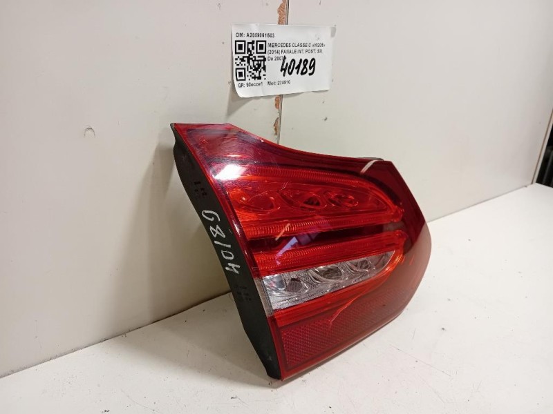 Fanale INT POST SX A2059061503 Mercedes Classe C W205 2014