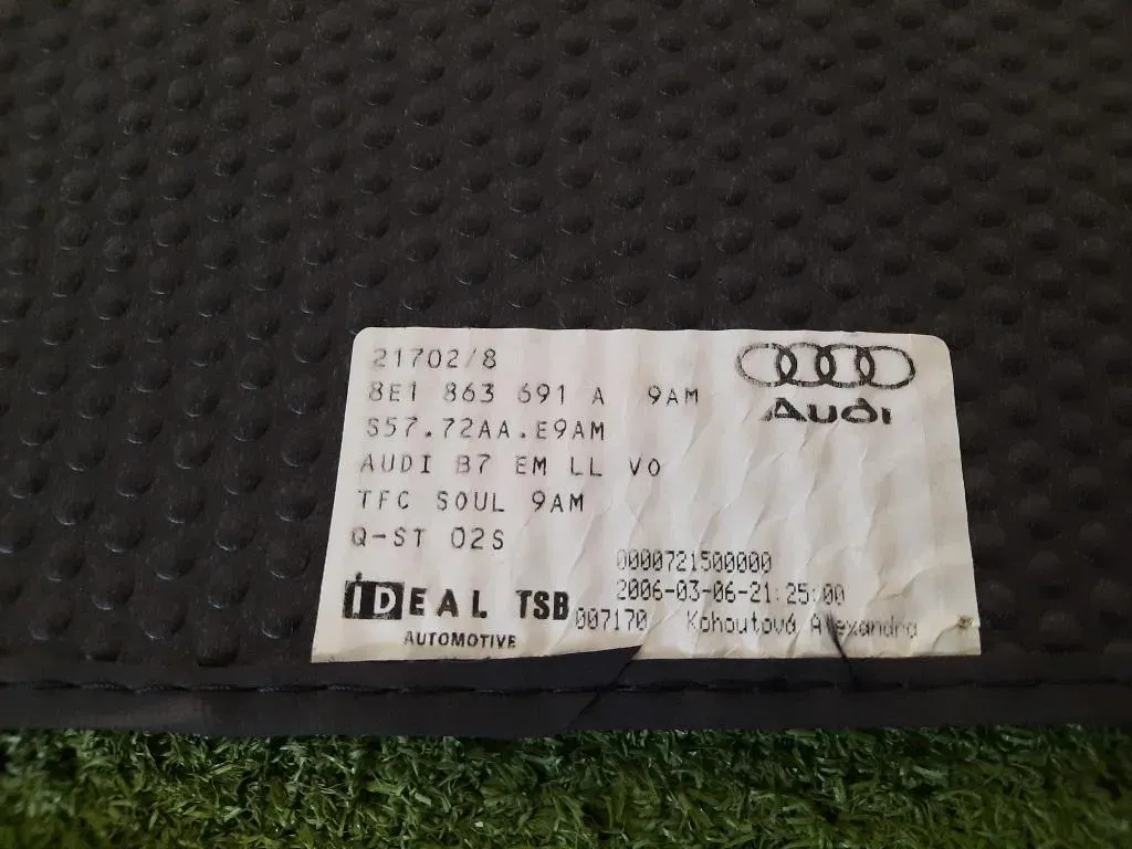 Tappetini Moquette 8E1863691A MOQUETTE Audi A4 8ED Avant 2005