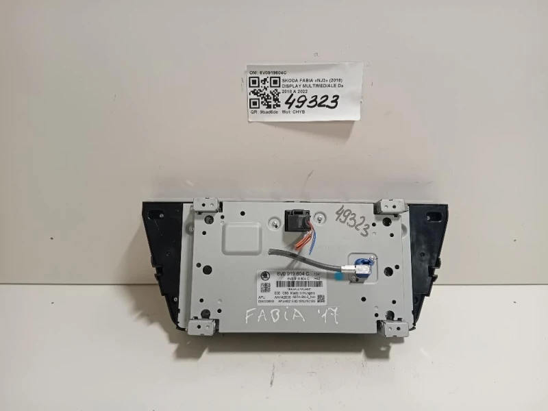 Display Multimediale 6V0919604C Skoda Fabia NJ3 2018