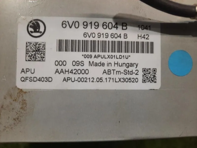 Display Multimediale 6V0919604B Skoda Fabia NJ5 SW 2014