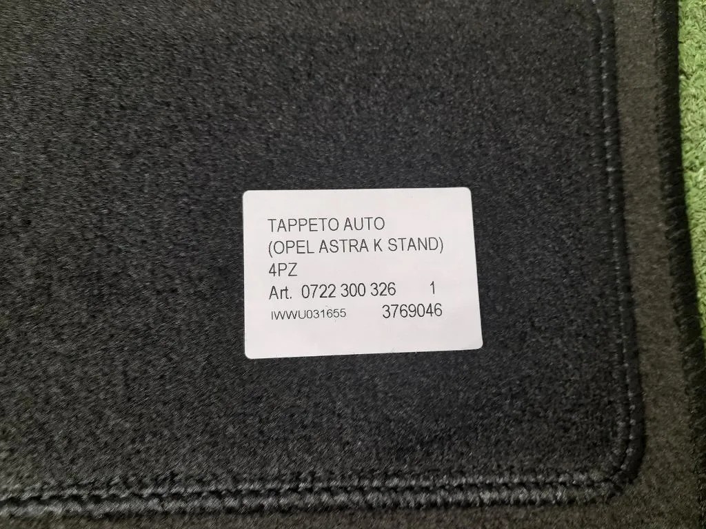 Tappetini Moquette 3769046 Opel Astra K 2016