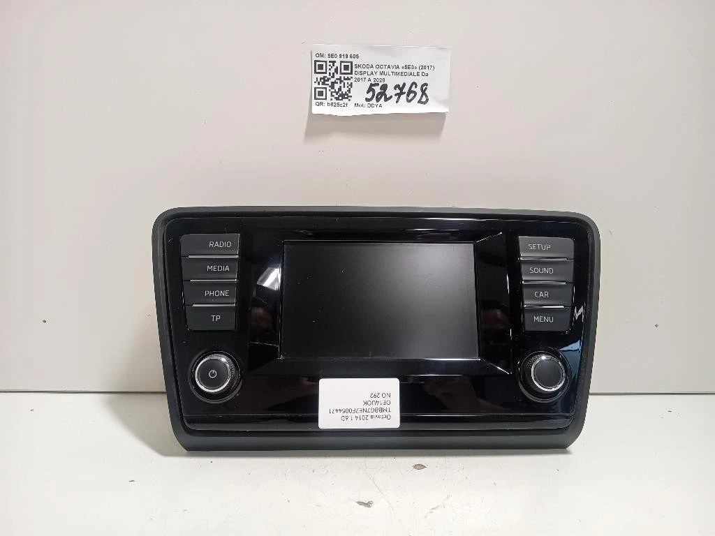 Display Multimediale 5E0 919 605 Skoda Octavia 5E3 2017