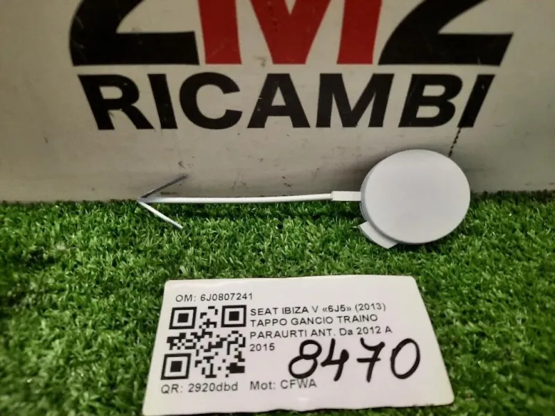 Tappo Gancio Traino Paraurti ANT 6J0807241 Seat Ibiza V 6J5 2013