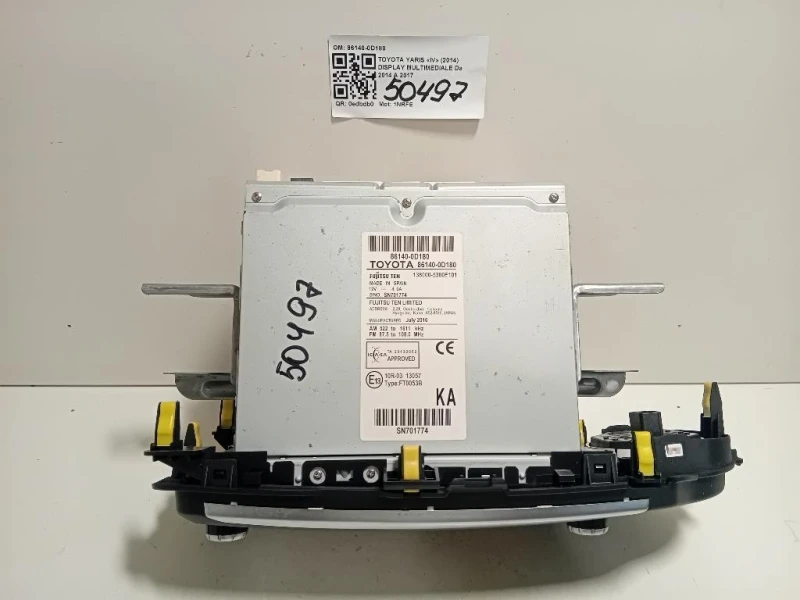 Display Multimediale 86140-0D180 Toyota Yaris IV 2014