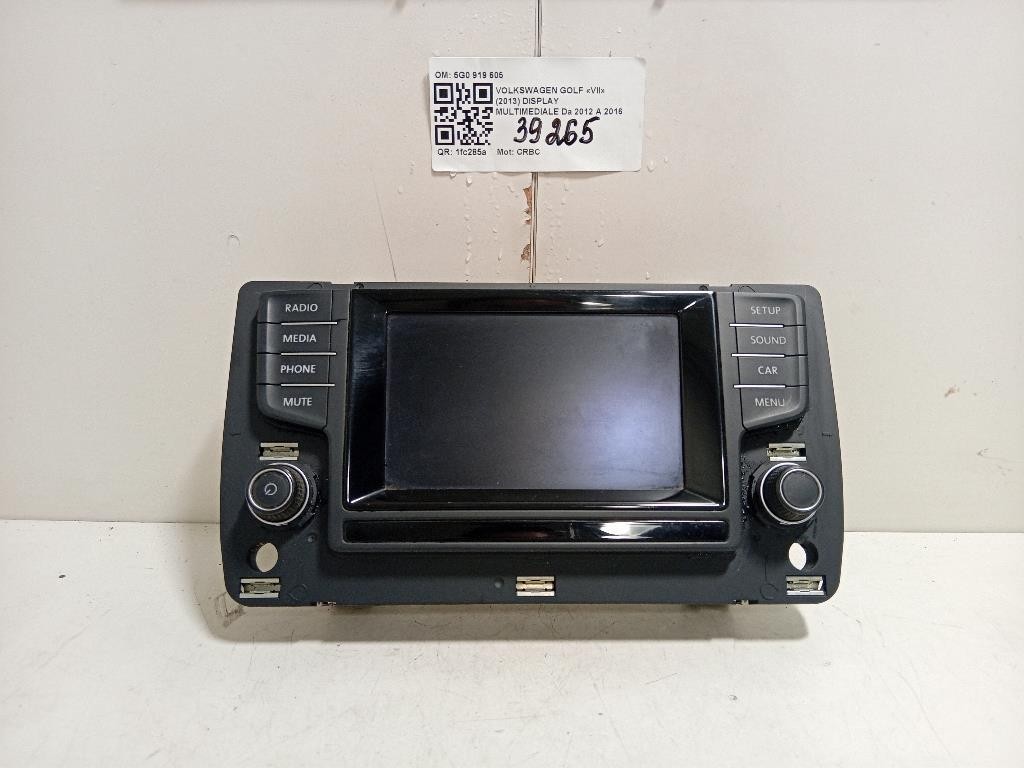 Display Multimediale 5G0 919 605 Volkswagen GOLF VII 2013