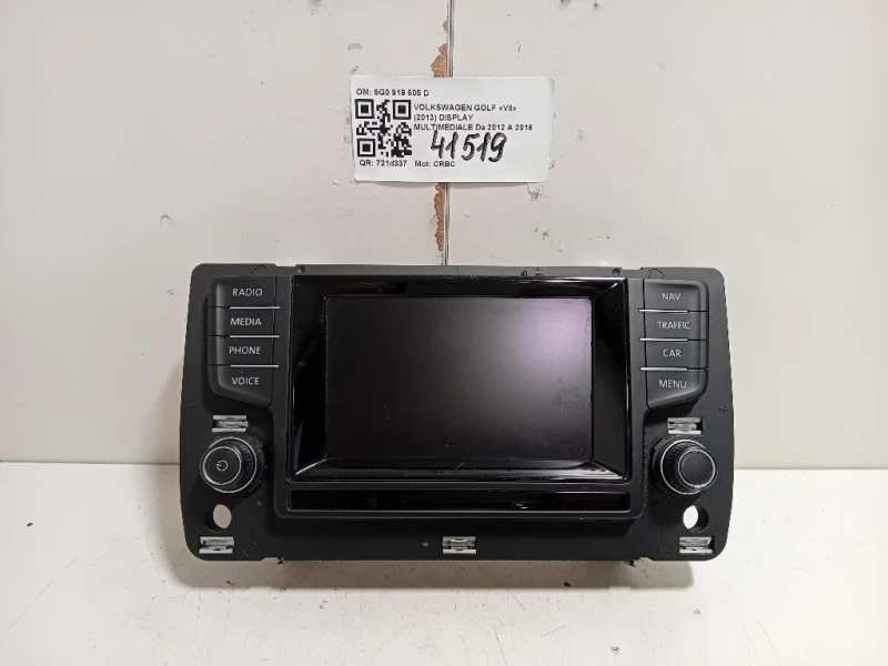 Display Multimediale 5G0 919 605 D Volkswagen GOLF VII 2013