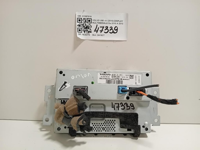 Display Multimediale 31357018 Volvo V60 I 2010