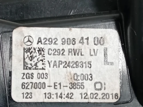 Fanale INT POST SX A2929064100 Mercedes Classe GLE W166 2015