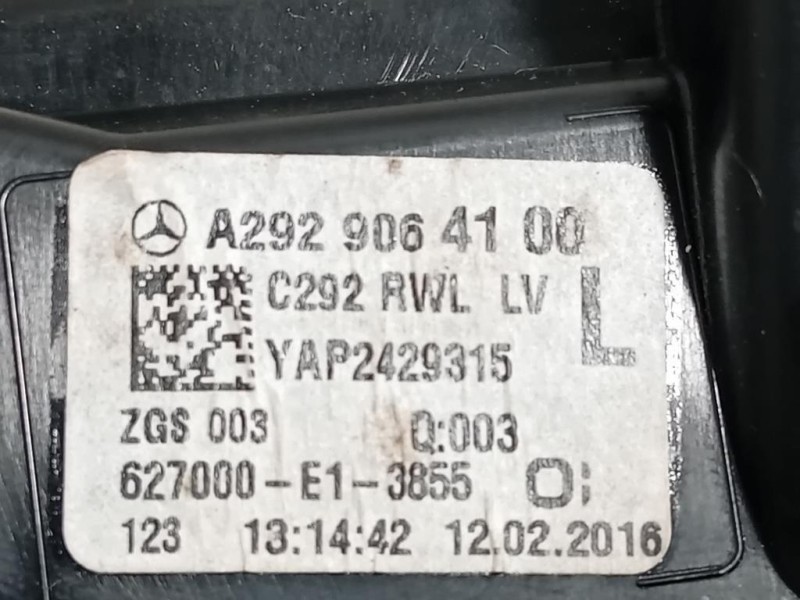 Fanale INT POST SX A2929064100 Mercedes Classe GLE W166 2015