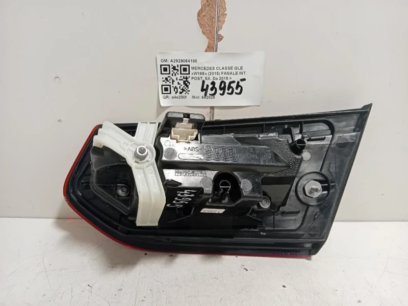 Fanale INT POST SX A2929064100 Mercedes Classe GLE W166 2015
