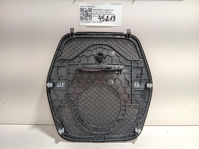 Display Sensori Parcheggio A1725420023 Mercedes Classe GLE W166 2015