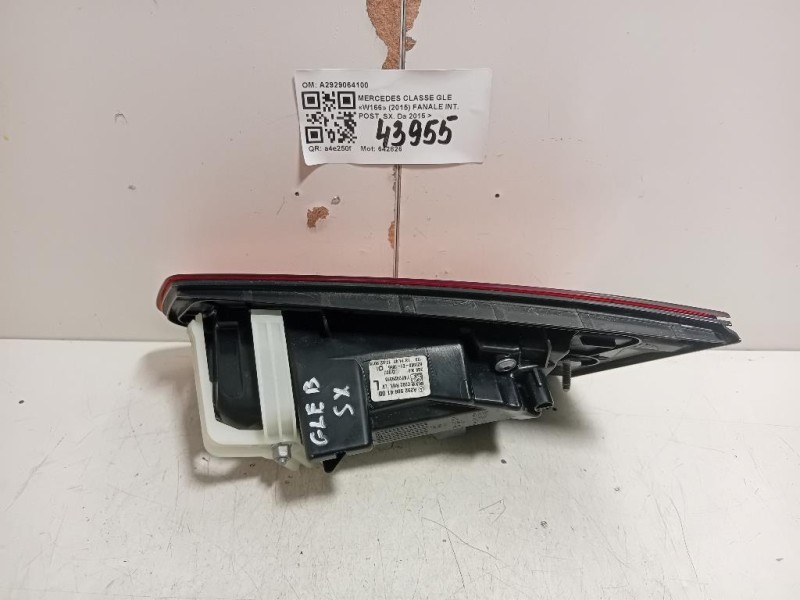 Fanale INT POST SX A2929064100 Mercedes Classe GLE W166 2015
