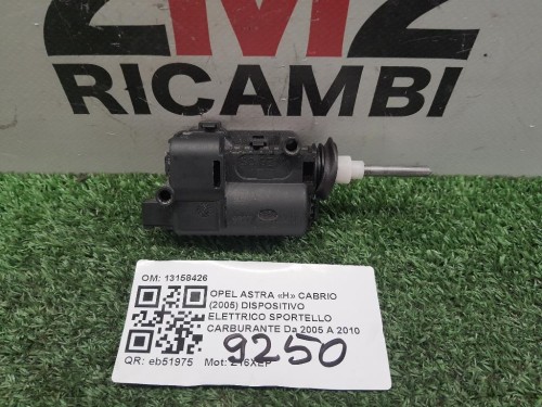 Dispositivo Elettrico Sportello Carburante 13158426 Opel Astra H Cabrio 2005