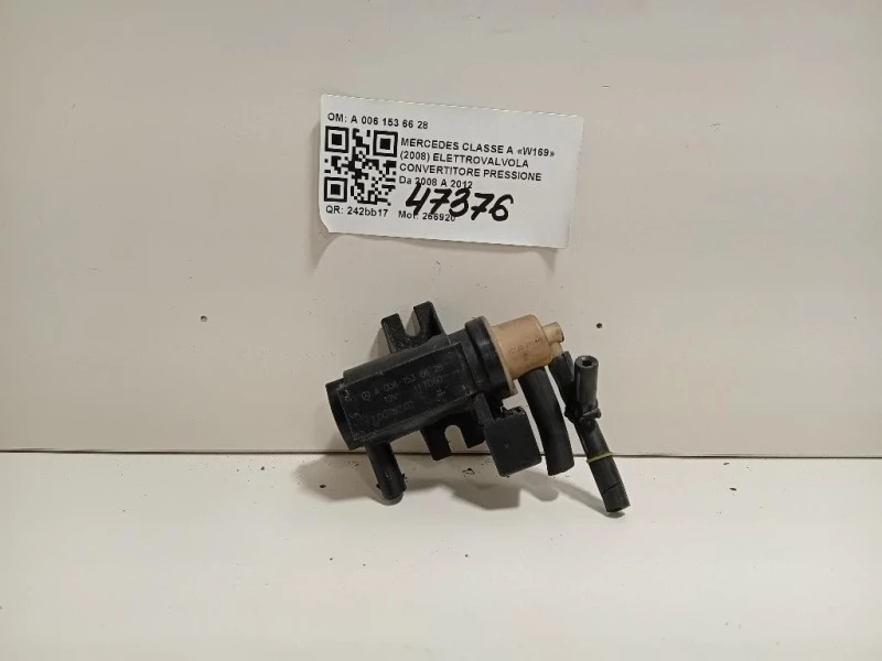 Elettrovalvola Convertitore Pressione A 006 153 66 28 Mercedes Classe A W169 2008