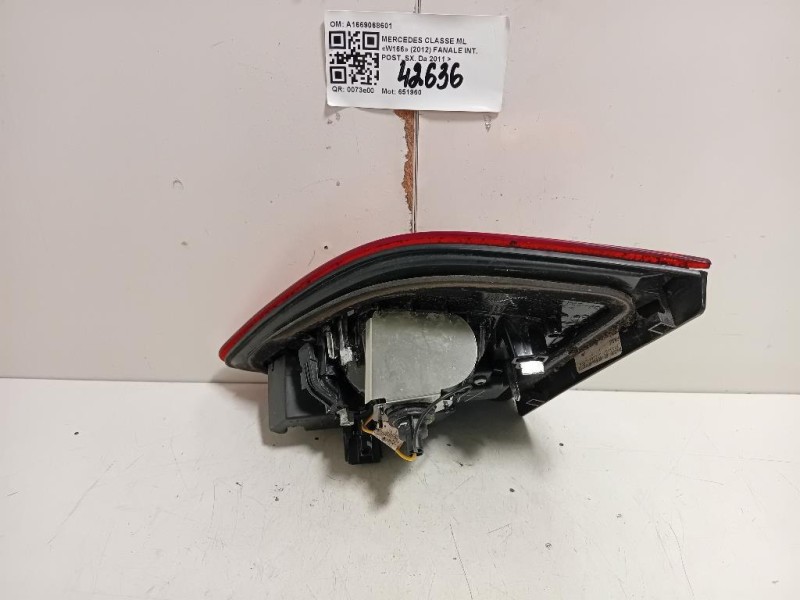 Fanale INT POST SX A1669068601 Mercedes Classe ML W166 2012