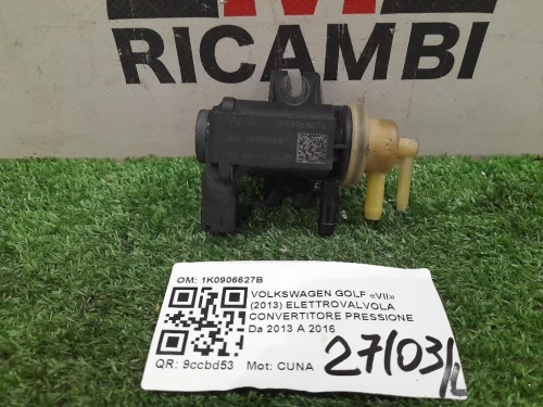 Elettrovalvola Convertitore Pressione 1K0906627B Volkswagen GOLF VII 2013