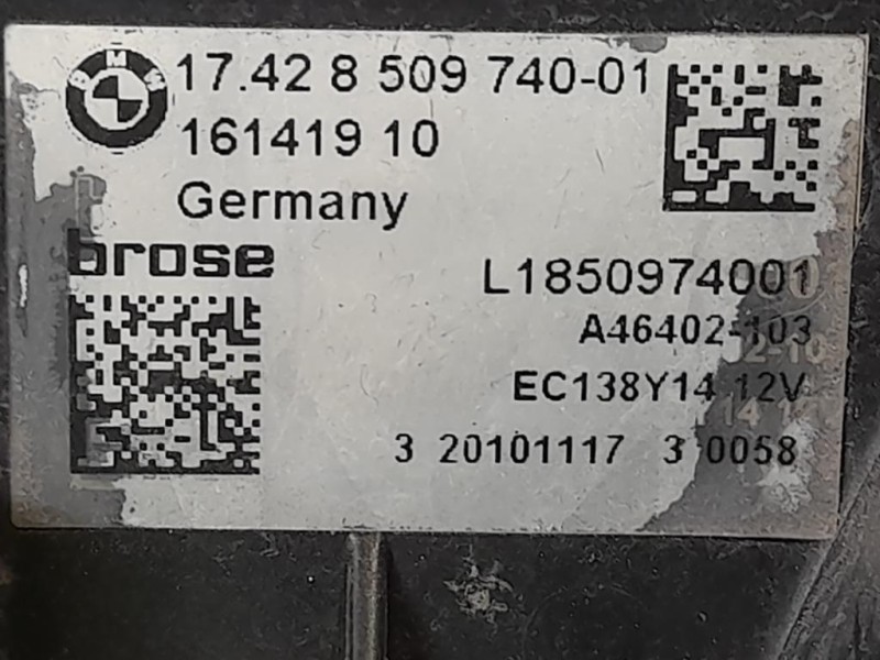 Elettroventola 8509740-01 Bmw Serie 5 F10 Berlina 2010