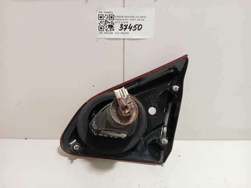 Fanale INT POST SX 89503189 Nissan Qashqai II 2014