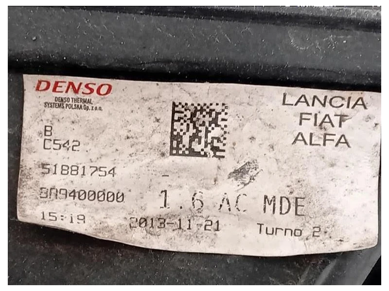 Elettroventola 51881754 Fiat 500L 2013