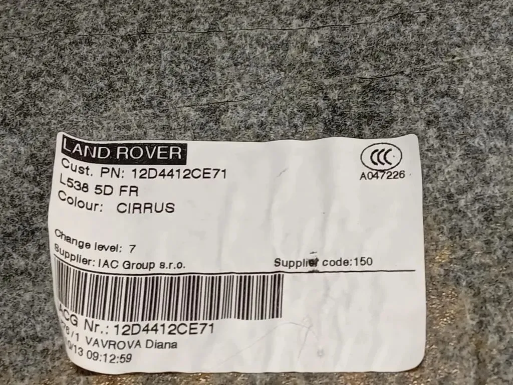 Tetto LR027503 LR039357 BJ3251967CC8NUG Land Rover Range Rover Evoque I 2011