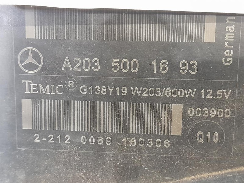 Elettroventola A2035001693 Mercedes Classe C W203 2000