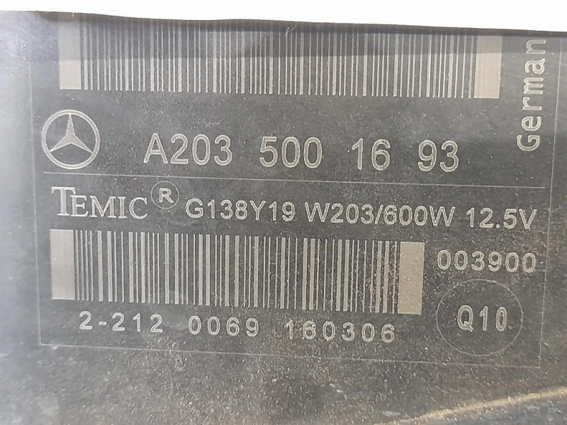 Elettroventola A2035001693 Mercedes Classe C W203 2000