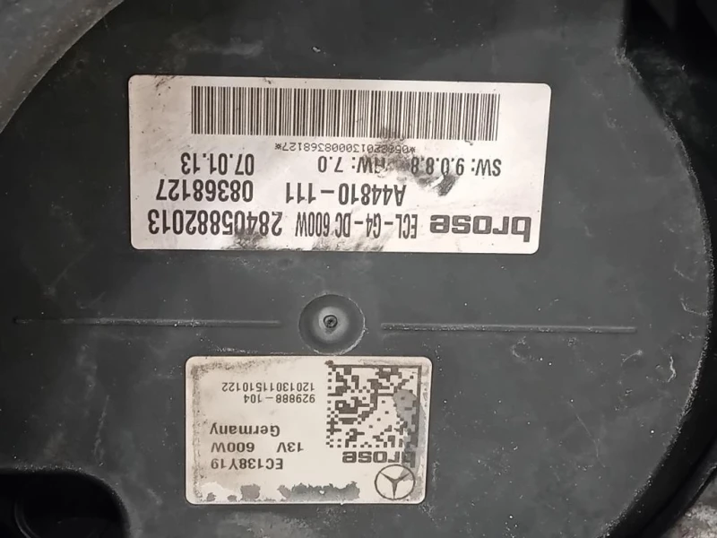 Elettroventola 28405882013 Mercedes Classe S W221 2006