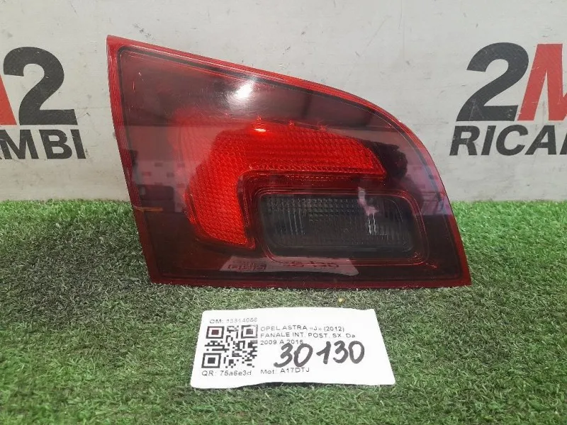 Fanale INT POST SX 13314056 Opel Astra J 2012