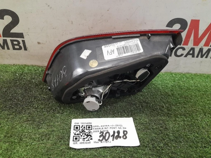 Fanale INT POST SX 13314056 Opel Astra J 2012
