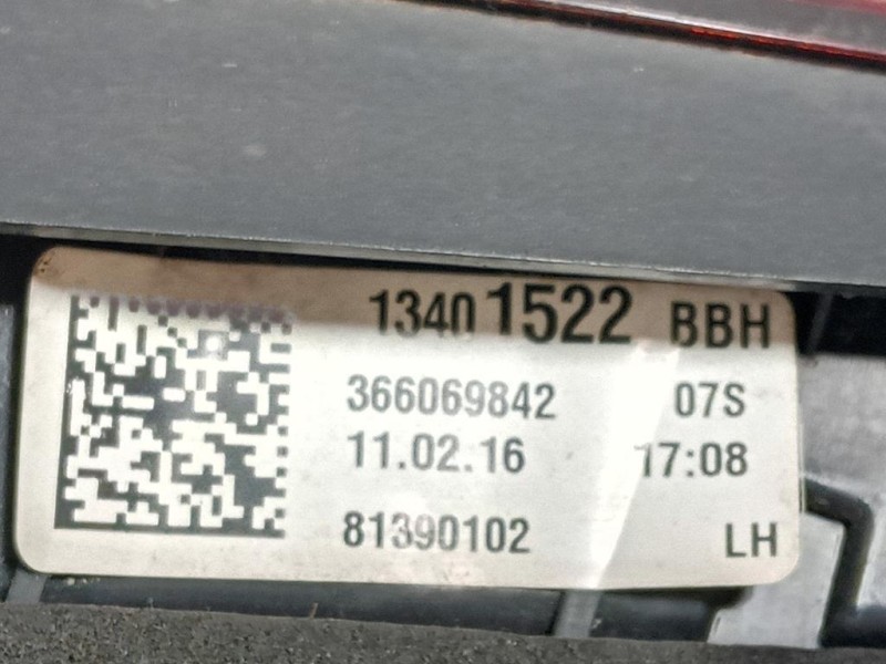 Fanale INT POST SX 13401522 Opel Astra K 2016