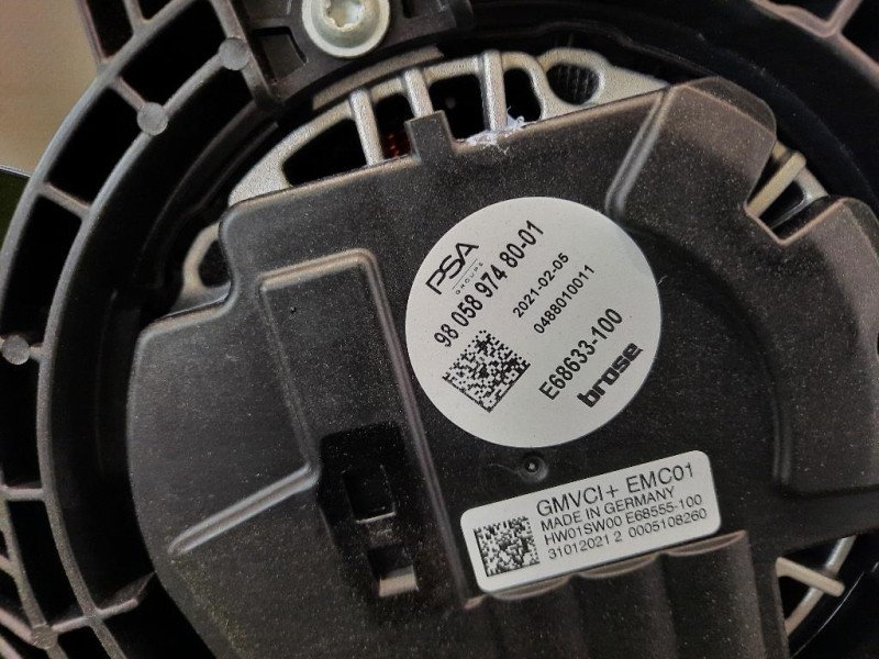 Elettroventola 9805897480 Peugeot 3008 II 2016