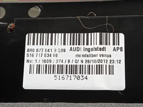 Tetto Panoramico Completo TETTO PANORAMICO COMPLETO Audi Q5 8RB 2012