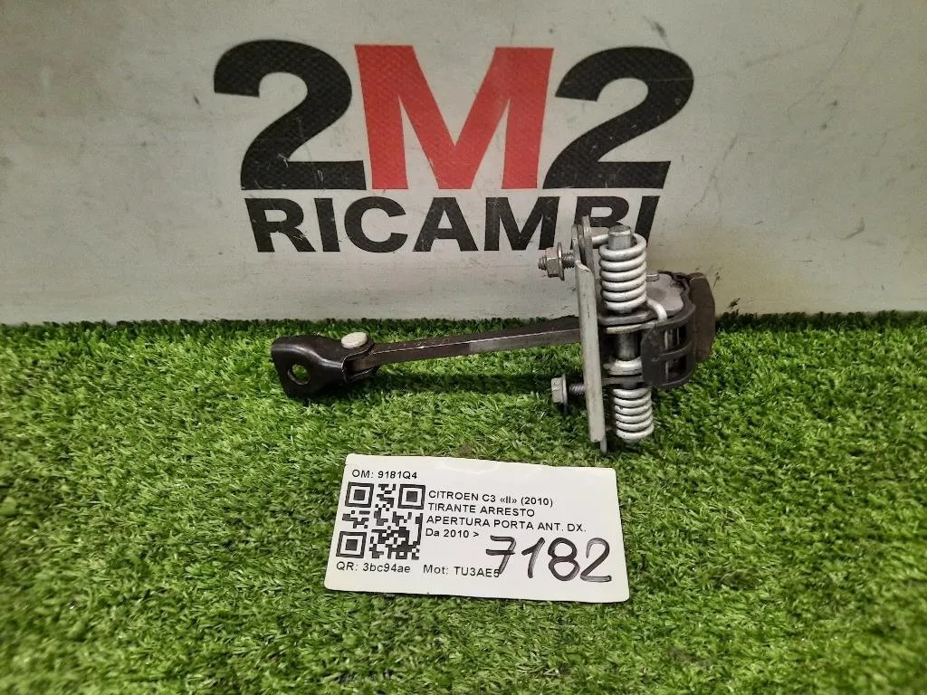 Tirante Arresto Apertura Porta ANT DX 9181Q4 Citroen C3 II 2010