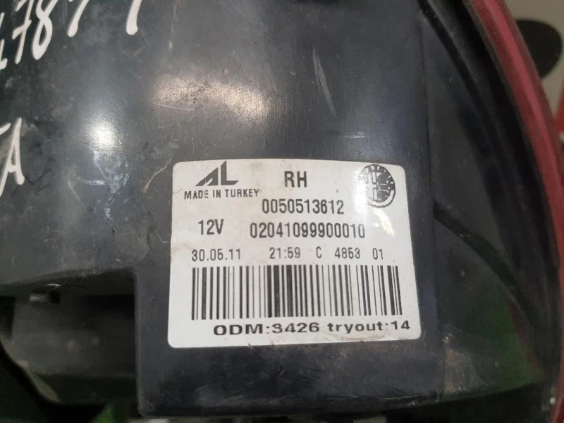 Fanale EST POST DX 50513612 Alfa Romeo Giulietta 2010