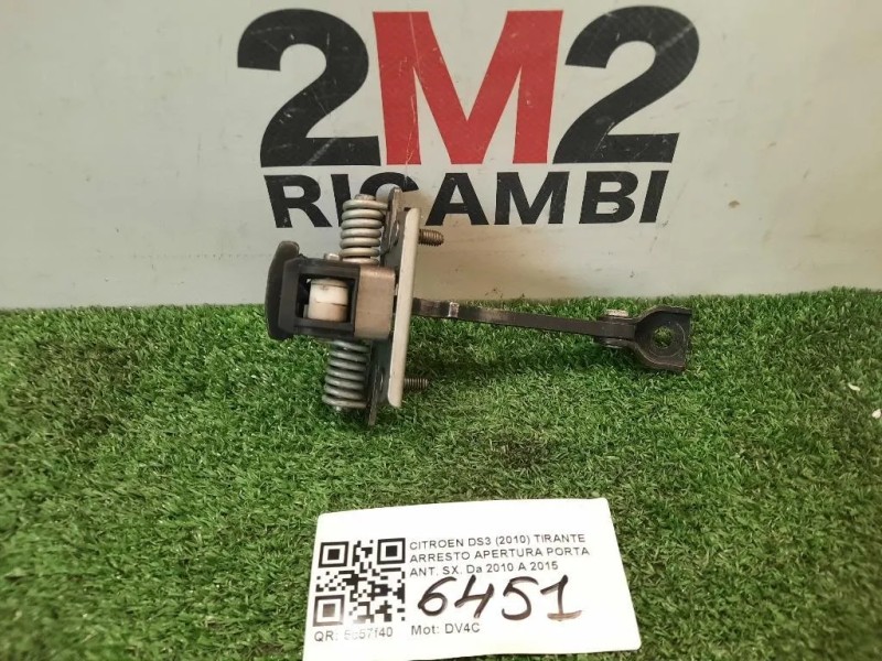 Tirante Arresto Apertura Porta ANT SX  Citroen DS3 2010