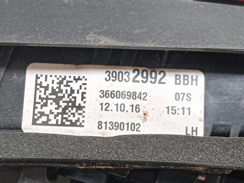 Fanale INT POST SX 39032992 Opel Astra K 2016