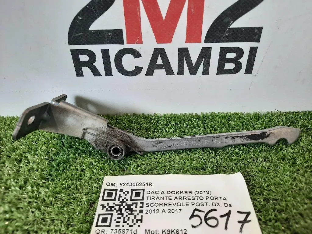 Tirante Arresto Porta Scorrevole POST DX 904704935R Dacia Dokker 2013