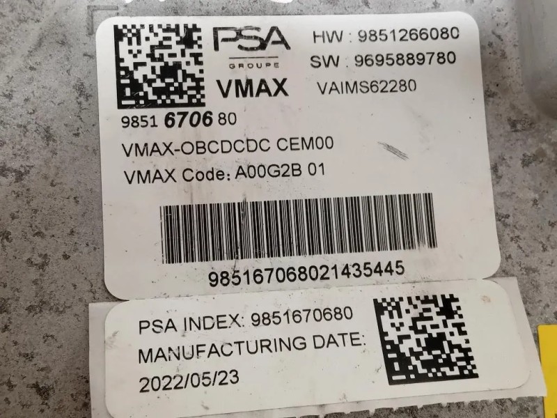 Trasformatore 9851266080 Opel Mokka B 2020