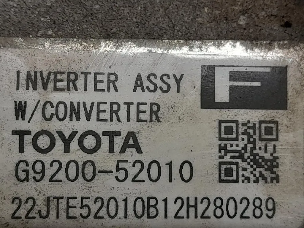 Trasformatore G920052010 Toyota Yaris IV 2014