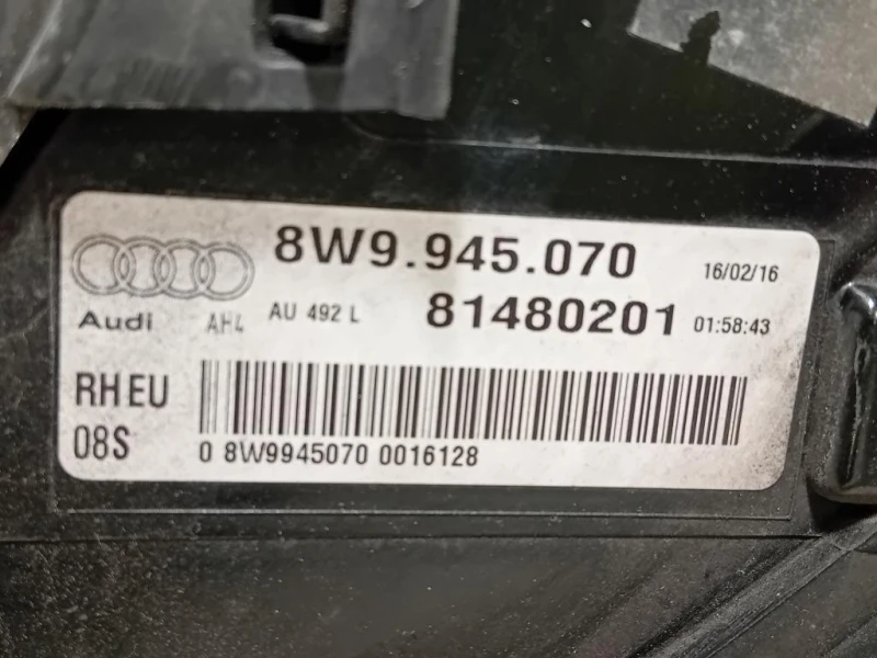 Fanale EST POST DX 8W9945070 Audi A4 8W5 Avant 2015