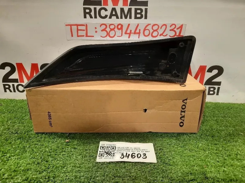 Trasparente Fanalino + Indicatore ANT DX 23386781 Volvo V40 II 2012
