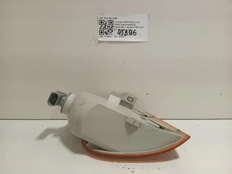 Trasparente Fanalino + Indicatore ANT SX 6N0 953 049B Volkswagen POLO VI 2009